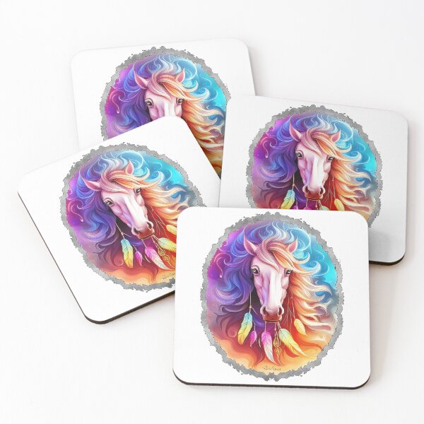 Item preview, Dreamy Stallion of Feathered Whimsy designed and sold by WLHmedia.com .