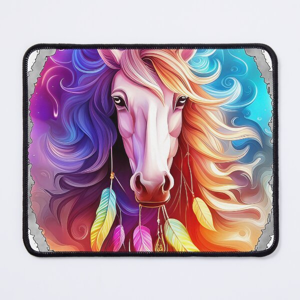 Item preview, Dreamy Stallion of Feathered Whimsy designed and sold by WLHmedia.com .