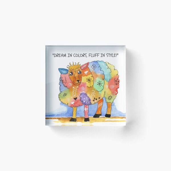 Item preview, Dream colorful sheep designed and sold by Mojaniart.