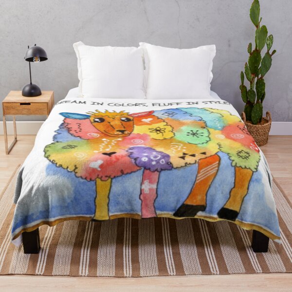 Item preview, Dream colorful sheep designed and sold by Mojaniart.