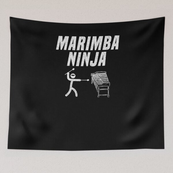 Item preview, Marimba Ninja Funny Marching Band Percussion  Gag T-Shirt designed and sold by LookTwice.