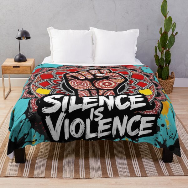 Item preview, Silence is Violence – Stand for Justice designed and sold by DehatiCanvas.