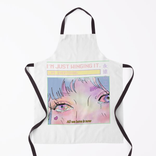 Item preview, "All We Have Is Now" Existential Crying Anime Girl Eyes designed and sold by TheGeekyGiraffe.