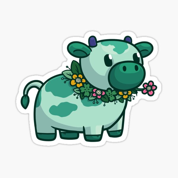 Aperçu de l'œuvre Vache de printemps créée et vendue par SmallBeanCraftStudio.