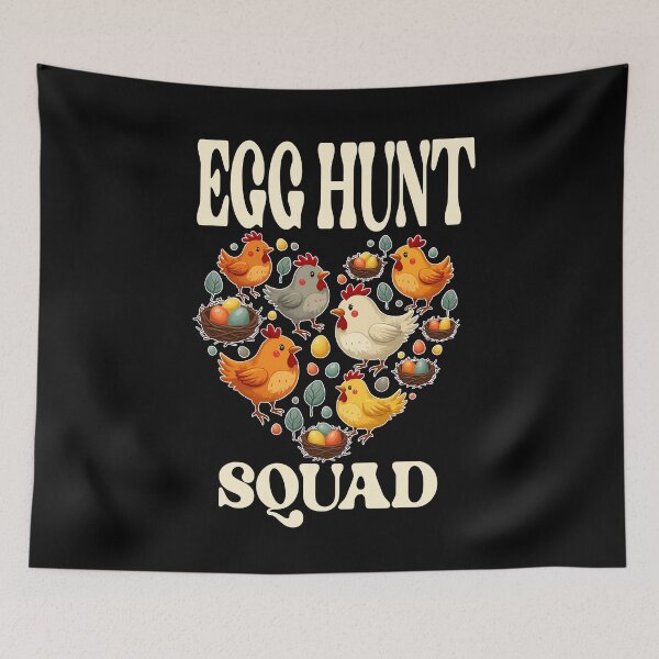 Item preview, EGG HUNT SQUAD easter eggs Happy Easter Chicken Chicks  designed and sold by Jt41.