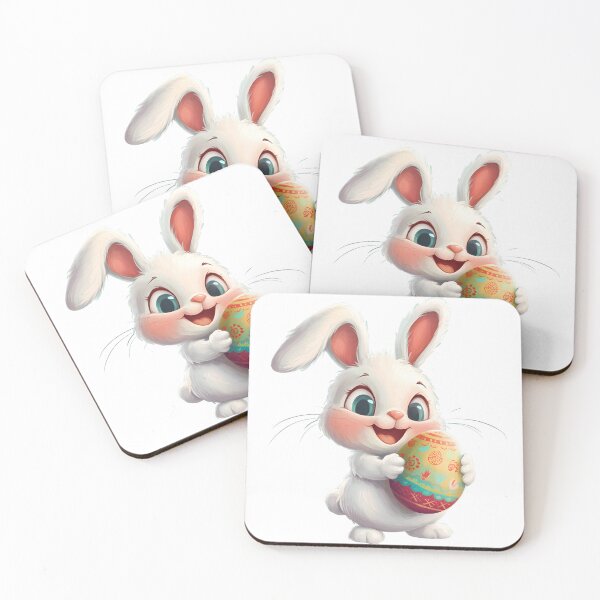 Item preview, Easter bunny holding easter egg in his hand. designed and sold by chana-mke.
