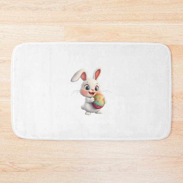 Item preview, Easter bunny holding easter egg in his hand. designed and sold by chana-mke.