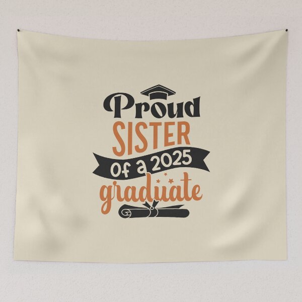Item preview, Proud Sister Of A 2025 Graduate Family Member Graduation designed and sold by eclecTEEq.