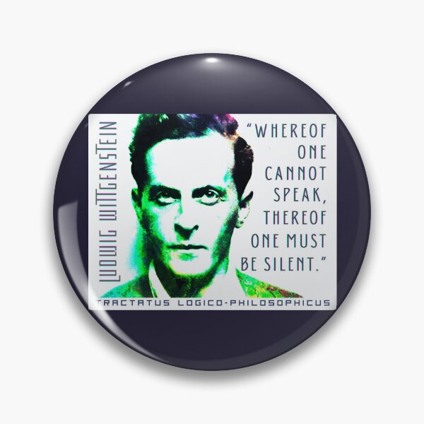 Item preview, Ludwig Wittgenstein quote: Whereof one cannot speak, thereof one must be silent. designed and sold by artbleed.
