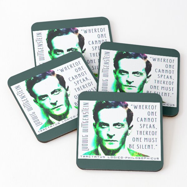 Item preview, Ludwig Wittgenstein quote: Whereof one cannot speak, thereof one must be silent. designed and sold by artbleed.