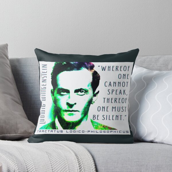Item preview, Ludwig Wittgenstein quote: Whereof one cannot speak, thereof one must be silent. designed and sold by artbleed.