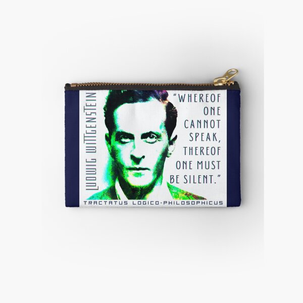 Item preview, Ludwig Wittgenstein quote: Whereof one cannot speak, thereof one must be silent. designed and sold by artbleed.