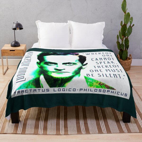 Item preview, Ludwig Wittgenstein quote: Whereof one cannot speak, thereof one must be silent. designed and sold by artbleed.