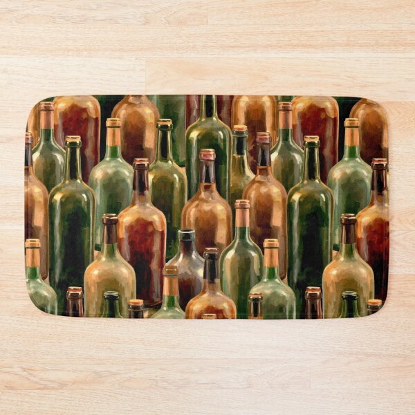 Item preview, Wine Bottles Vintage Antique Vineyard Cellar Party Celebrations, Bar Tender designed and sold by TheTimeTaxi.