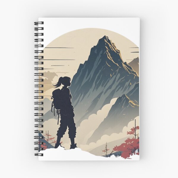 Item preview, Minimalist Mountain Hiker Silhouette - Adventure & Nature Art designed and sold by DscapeDesigns.