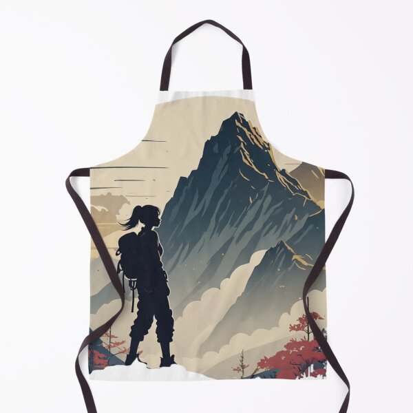 Item preview, Minimalist Mountain Hiker Silhouette - Adventure & Nature Art designed and sold by DscapeDesigns.