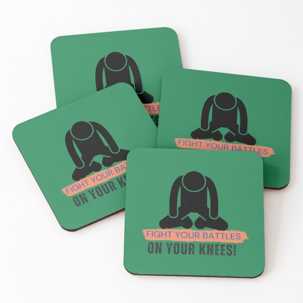 Item preview, FIGHT YOUR BATTLES ON YOUR KNEES designed and sold by mench64.