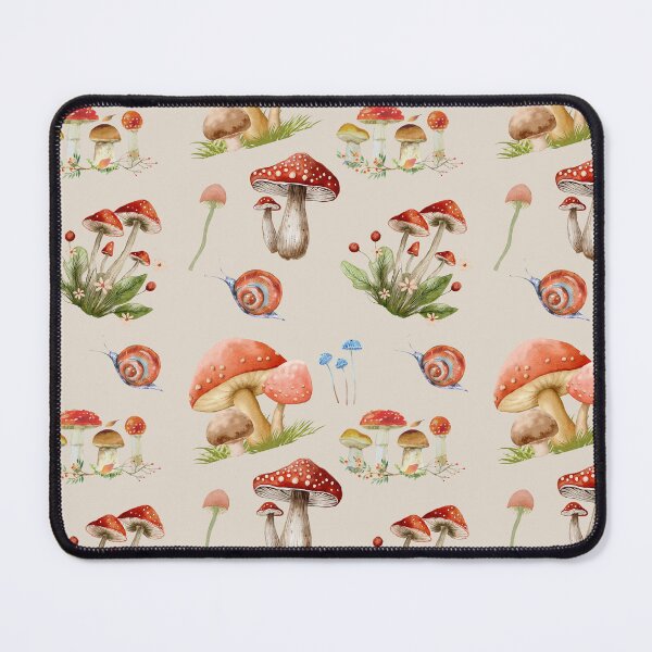 Aperçu de l'œuvre Motif champignon sans couture Style Cottage créée et vendue par Cat keeper .