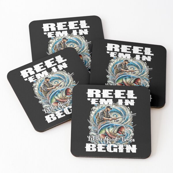 Item preview, REEL 'EM IN LET THE GOOD TIMES BEGIN fishing lover fisherman fisher woman outdoors  designed and sold by Jt41.
