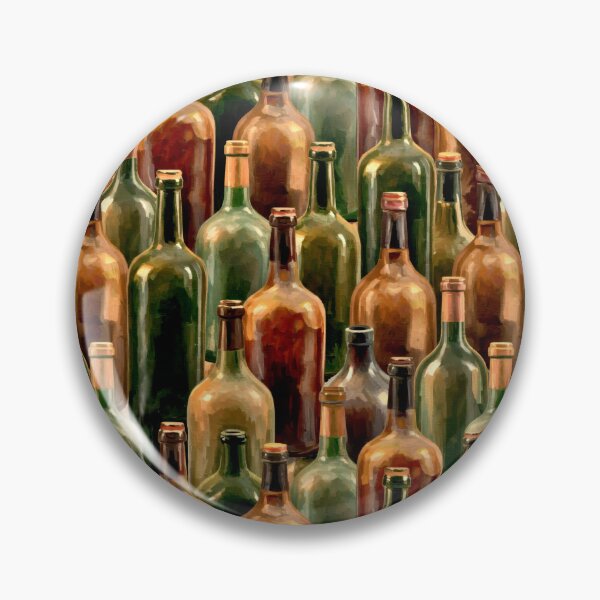 Item preview, Wine Bottles Vintage Antique Vineyard Cellar Party Celebrations, Bar Tender designed and sold by TheTimeTaxi.
