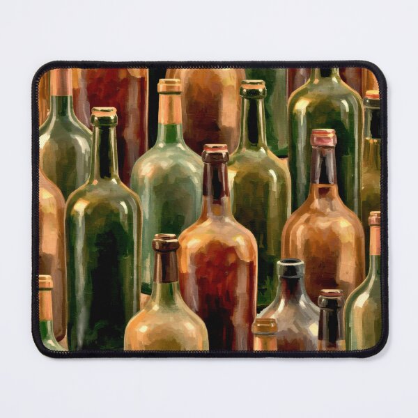Item preview, Wine Bottles Vintage Antique Vineyard Cellar Party Celebrations, Bar Tender designed and sold by TheTimeTaxi.