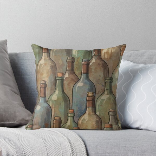 Item preview, Wine Bottles Vintage Antique Vineyard Cellar Party Celebrations designed and sold by TheTimeTaxi.