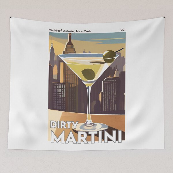 Item preview, Dirty Martini Cocktail in Manhattan designed and sold by MurellosArt.