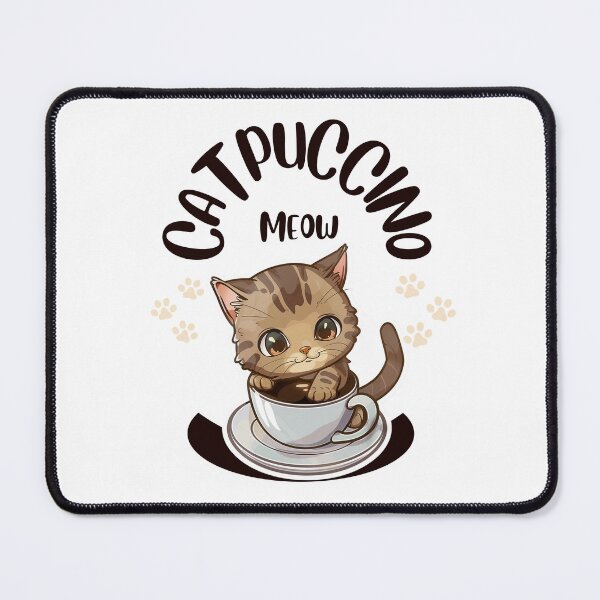 Item preview, Catpuccino Sticker designed and sold by NuniDesigns.