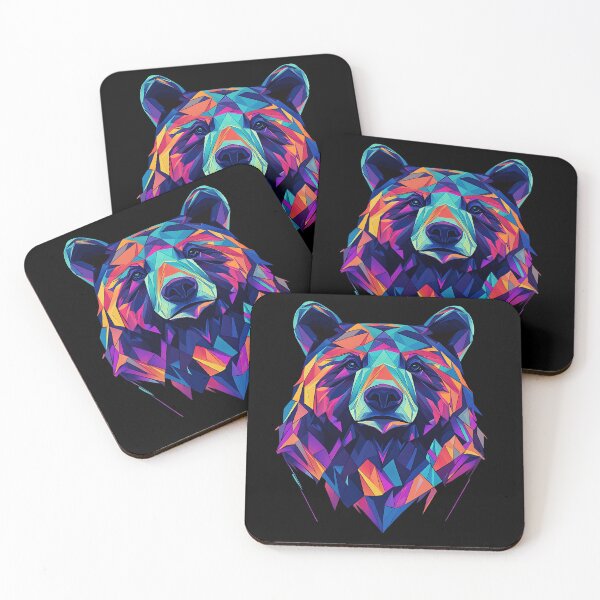 Item preview, PRISM BEAR – FRACTURED POWER designed and sold by Ink & Circuit.