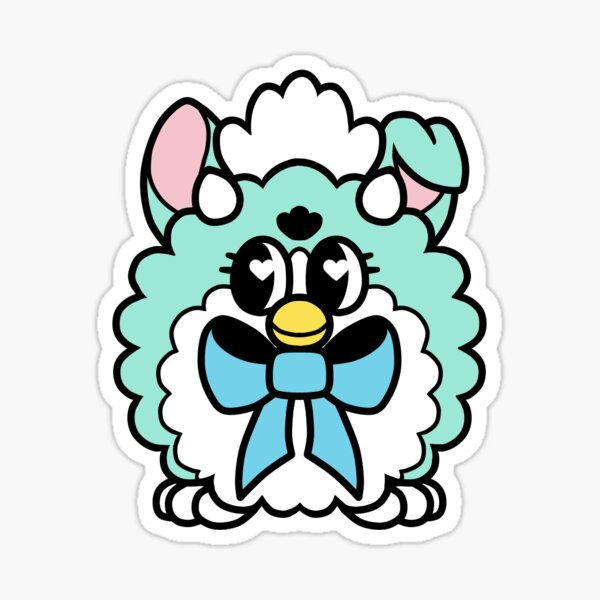 Vista previa del artículo con la obra «Furby menta», diseñado y vendido por OneMilFurries.