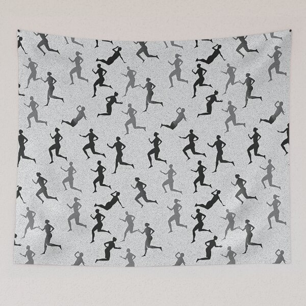 Item preview, Runner silhouettes in dynamic poses and colors designed and sold by Piotrek0001.