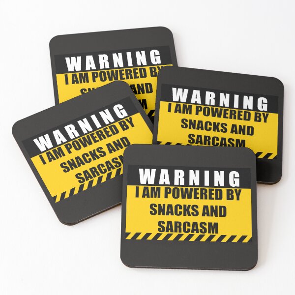 Item preview, I am powered by snacks and sarcasm designed and sold by catninja86.