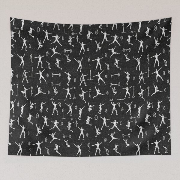 Item preview, Dynamic Runner Silhouettes in Motion Pattern designed and sold by Piotrek0001.