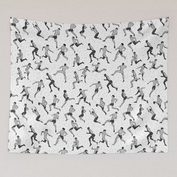 Item preview, Athletic Motion Silhouettes with Stylish Touch designed and sold by Piotrek0001.