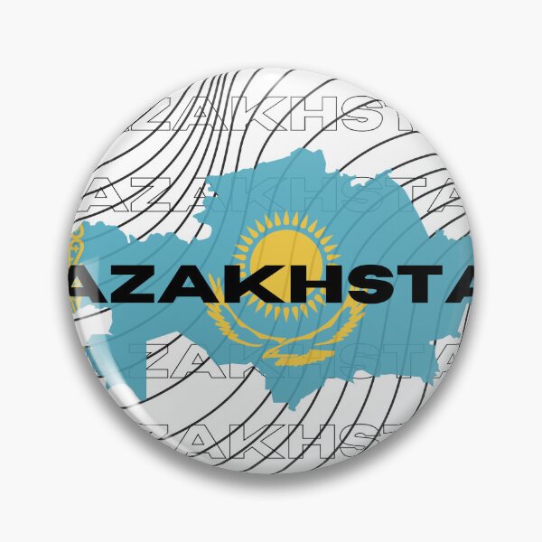 Item preview, Flag Map of Kazakhstan designed and sold by nyblydd.
