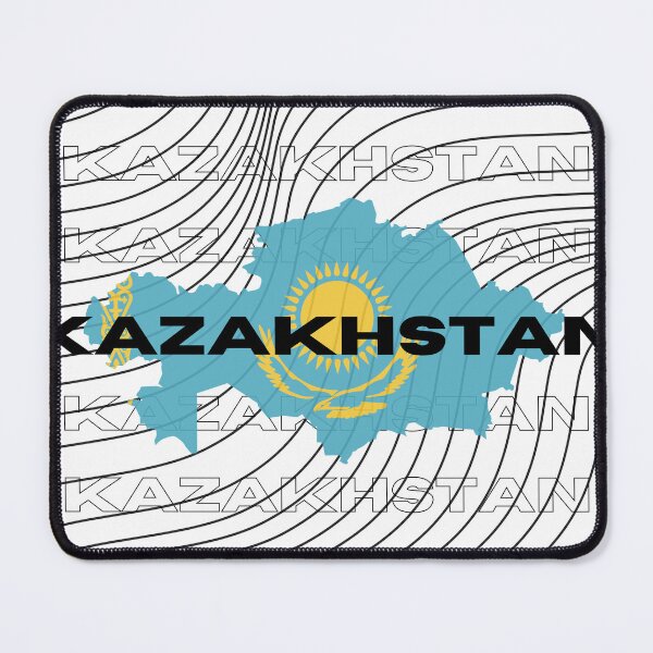 Item preview, Flag Map of Kazakhstan designed and sold by nyblydd.