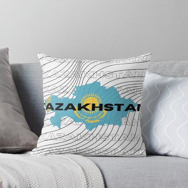 Item preview, Flag Map of Kazakhstan designed and sold by nyblydd.