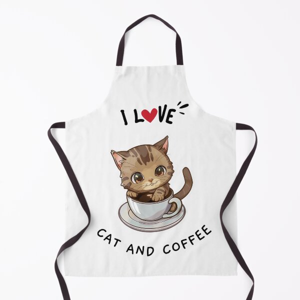 Item preview, I Love cat and cofee Sticker designed and sold by NuniDesigns.