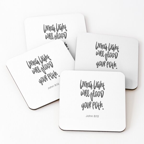 Item preview, Living Light Will Flood Your Path , Bible Quote  designed and sold by ErynRoseDesign.