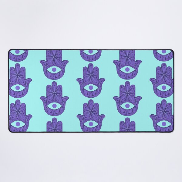 Item preview, Zen Flower Petal Art - Purple Hamsa designed and sold by SpeakBoldly.