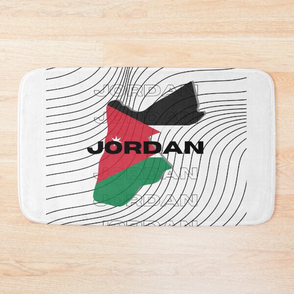 Item preview, Flag Map of Jordan designed and sold by nyblydd.