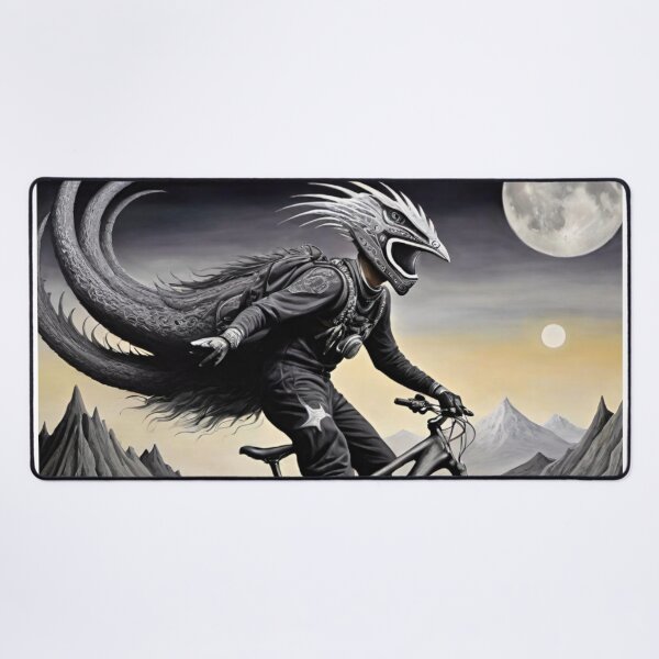 Item preview, Majestic MTB Rider Shredding Alien Trails designed and sold by GrizzlyCollective.