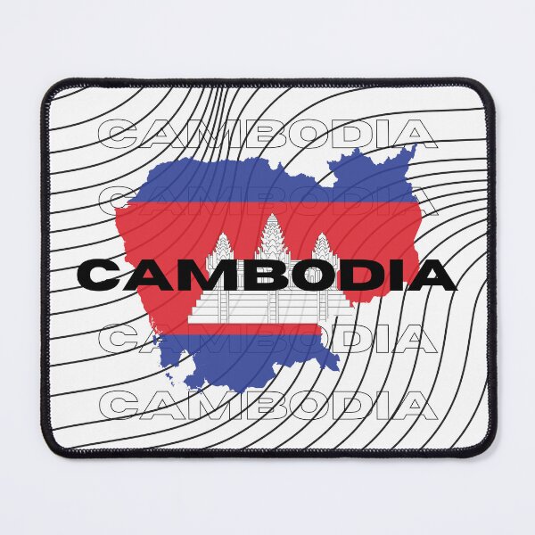 Item preview, Flag Map of Cambodia designed and sold by nyblydd.