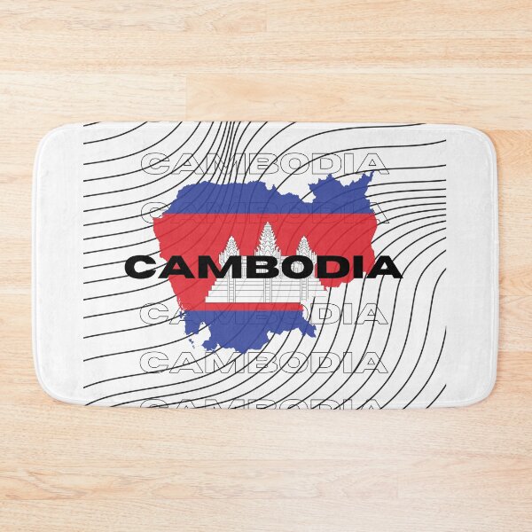 Item preview, Flag Map of Cambodia designed and sold by nyblydd.