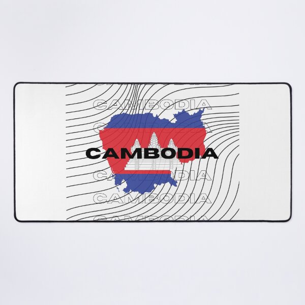 Item preview, Flag Map of Cambodia designed and sold by nyblydd.