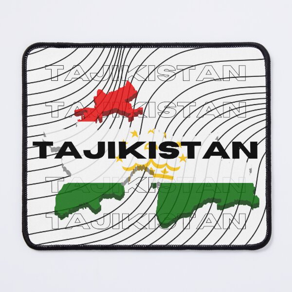 Item preview, Flag Map of Tajikistan designed and sold by nyblydd.