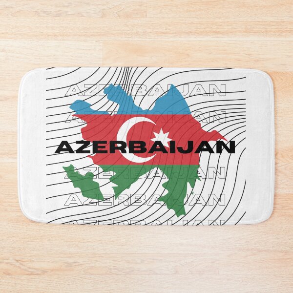 Item preview, Flag Map of Azerbaijan designed and sold by nyblydd.