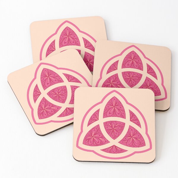 Item preview, Zen Flower Petal Art - Pink Triquetra  designed and sold by SpeakBoldly.