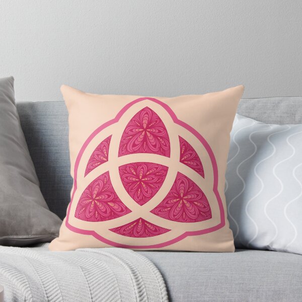 Item preview, Zen Flower Petal Art - Pink Triquetra  designed and sold by SpeakBoldly.