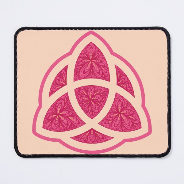 Item preview, Zen Flower Petal Art - Pink Triquetra designed and sold by SpeakBoldly.